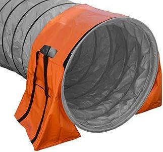 Rise8 Non-constricting Saddlebags for stabilizing Dog Agility Tunnel (Orange)