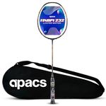 Apacs Finapi 232 Limited Edition (38 LBS Mega Tension) Made in Vietnam | Japanese Graphite Unstrung Badminton Racket (Black Red Gold)