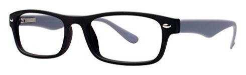 Launch Unisex Eyeglasses - Modern Collection Frames, Matte Black/Grey, 51-18-140