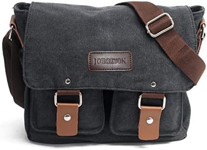 Johoxton 16 inches Canvas Messenger Bag Shoulder Bag Laptop Bag Computer Bag Satchel Bag Bookbag School Bag Working Bag