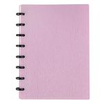 Eagle Discbound Notebook, Customizable Notebook, Junior Size, Poly Cover, 60 Sheets Ruled/Lined Pages (Purple)