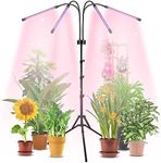 Grow Lights for Indoor Plants,80LEDs Grow Lights Full Spectrum with Stand,3 Lighting Modes Plant Light with 4 Heads,Grow Light for Seedlings and Succulents