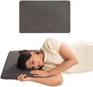 PLOSHE Ultra Thin Memory Foam Sleeping Pillow with Cover for Sleeping | Orthopedic Cervical Bed Pillow for Neck & Shoulder Pain Relief (Grey, 15.75 x 25 x 2.5 inch)