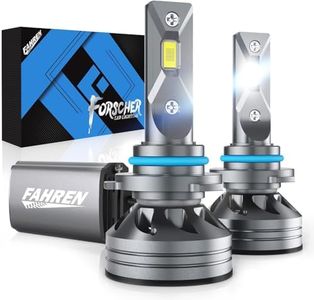 FAHREN 9012/HIR2 LED Headlight Bulbs, 30000LM 800% Bright LED Headlights Conversion Kit 6000K Cool White IP68 Waterproof, Pack of 2