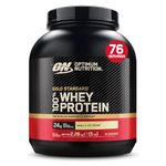 Optimum Nutrition 100% Gold Standard Whey Protein Powder, 24g Protein, Vanilla Ice Cream, BCAA, low-sugar, Fast-Digesting Isolate for Muscle Gain & Recovery, 2.28kg, 76 Servings
