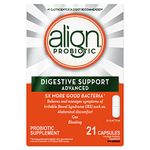 Align Advanced Probiotic Digestive Support, IBS Symptom Relief: Gas, Abdominal Discomfort, Bloating, Helps Healthy Intestinal Flora for Women & Men, 21 Capsules