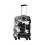 Skybags Acrylonitrile Butadiene Styrene (Abs) Trooper Cabin Hard Luggage (55Cm) | Luggage Trolley with 4 Spinner Wheels and Resettable Combination Lock | Black Medium