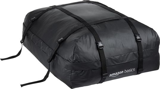 Amazon Basics Rooftop Cargo Carrier Bag, Black, 424L, 15 cu ft