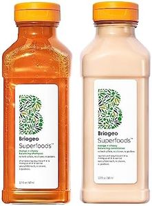Briogeo Superfoods Mango + Cherry Balancing Shampoo and Conditioner Duo | Replenish Dull, Dry Hair and Supports Healthy Hair and Scalp | Vegan, Phalate & Paraben-Free | 25 Ounces