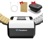Rechargeable Automatic Card Shuffler — Dual Modes (Auto & Semi-Auto), 1–2 Deck Capacity with Leather Case & Gold Waterproof Cards, Low-Noise Shuffle Machine for Poker, Blackjack, Phase 10