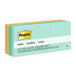 Post-it Mini Notes, 1.5x2 in, 12 Pads, America's #1 Favorite Sticky Notes, Marseille Collection, Pastel Colors (Pink, Mint, Yellow), Recyclable (653-AST)