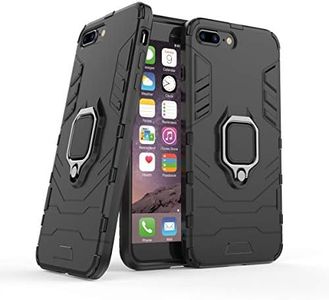 Case for iPhone 6S / iPhone 6,Hybrid Heavy Duty Protection Shockproof Defender Kickstand Armor Case Cover,Black