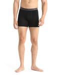 Icebreaker Men's Anatomica Boxers - Boxer Shorts - Merino Wool Underwear - Black, L