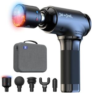 Pistolet de Massage avec Chaleur et Froid, Bob and Brad T2 Pro Massage Gun avec 10mm Amplitude 4000mAh Batterie, Électriques Musculaire Appareil de Massage, Ultra Silencieux pour Soulager les Douleurs