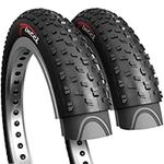 Fincci Pair 26 x 4.0 Inch 100-559 Foldable Fat Tyres for Road Mountain MTB Mud Dirt Offroad Bike Bicycle (Pack of 2)