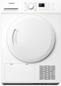 COMFEE' Freestanding Heat Pump Tumble Dryer,8kg Front Load,16 Programmes, Auto-Dry,Anti-Crease,Refresh,White,CFG09EH80/W-UK