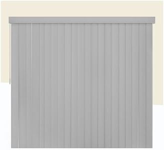 CHICOLOGY Vertical Blinds for Sliding Glass Doors & Patio Doors, Essential Gray (Vinyl), 3.5" PVC Slats, Cordless Wand Tilt + Traverse, Reversible Stack Left/Right, Valance Included, 78" W x 84" H
