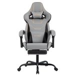 Video Gaming Chair with Footrest, Ergonomic Gamer Chair with Lumbar Support, Height Adjustable Swivel Racing Gaming Massage Chair, Reclining Computer Office Desk Chair for Adults