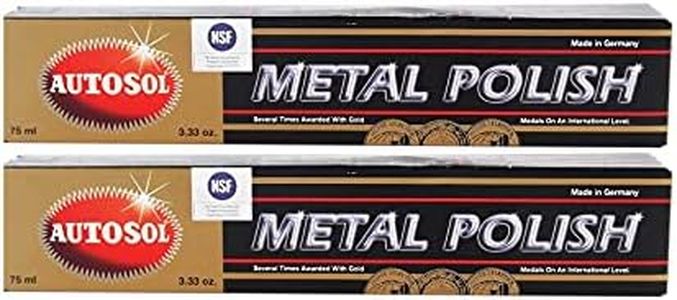2x Autosol Metal Polish and Chrome Aluminium 75ml 3.33 oz FRESH STOCK