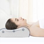 Good Nite Memory Foam Pillow Neck Contour Pillows Orthopaedic Cervical Pillow Ergonomic Soft Deep Sleep Pillow for Side Sleepers and Back Sleepers