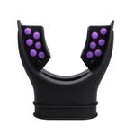 Mouthpiece,Diving Equipment Breathing Tube Accessories Black Purple, tube four colours (Black blue,blackpurple,classic black & white,classic black&red) (Black blue) (black purple)