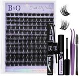 B&Q Fluffy Lash Clusters Kit 5D06 Volume Eyelash Clusters Sensitive Eyes