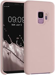 kwmobile Carcasa Compatible con Samsung Galaxy S9 Funda - Case TPU y Silicona antigolpes - Apto Carga inalámbrica - Rosa Pastel Mate