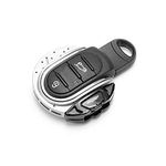KENRTIR Remote Fob ABS Key Cover Case Keychain for Mini Cooper ONE S JCW F54 F55 F56 F57 F60,Gross Grey and Black Calipers Style