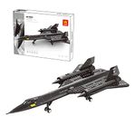 WANGE SR-71 Blackbird Model. Strategic Reconnaissance Aircraft Model to Build with Blocks. Scale Model Aircraft 1:74