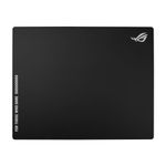 ASUS ROG Moonstone Ace L Glass Gaming Mouse Pad, Ultra-smooth Surface, Noise-Reducing Design, 9H Tempered Glass, Impact & Scratch Resistant, Anti-slip Silicone Base, 500 x 400 mm, Black