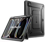 SUPCASE for iPad Pro 13 Inch Case M4 2024 7th Generation with Pencil Holder (Unicorn Beetle Pro), [Built-in Screen Protector & Stand] Full-Body Rugged Cover for iPad Pro 13 Inch M4 2024 7th Gen, Black