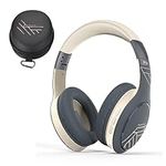 PowerLocus Bluetooth Headphones, Bluetooth Headphones Over Ear, Wireless Headphones with Microphone, 3 EQ Modes, 60Hrs Playtime, Foldable Headphones, Fabric Headband, Hi-Fi Stereo for Work/Travel/PC