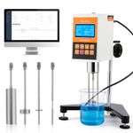 Bonvoisin Digital Rotary Viscometer 10-100,000mPa.S Digital Lab Rotational Viscosity Meter +-3% Accuracy Fluidimeter Tester Meter with 4 Rotors (NDJ-5S)