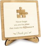 Thank You Gift | Motivational Office Desk Decor Plaque | Appreciation Gifts for Coworker Volunteer Teacher Boss Mentor Who Made The Difference, Ideal for Farewell, New Job, Retirements, Christmas