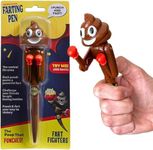 FARTING Poop BOXER Pen-PUNCHING ARMS, Silly Gifts, Halloween Toys for Kids, Halloween Games for Boys & Girls, Poop Pen for Coworkers, Funny Poop Gifts, Work & Prank Gifts, Farting Pen, Funny Fart Pen