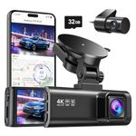 Dash Cam For Cars Front And Rear With Night Vision 4k