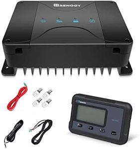 Renogy 12V 30A DC-DC On-board Battery Charger with MPPT and Monitoring Screen for Gel, AGM, and Lithium Batteries Using Multi-Stage Charging, in RVs, Cars, Boats, Yachts
