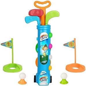 Liberry Kids Golf Clubs Set, Golf Toy with 1 Golf Cart, 3 Golf Clubs, 2 Practice Holes, 2 Golf Tees & 6 Balls, Indoor Outdoor Sports Toy for Boys Girls Ages 2 3 4 5