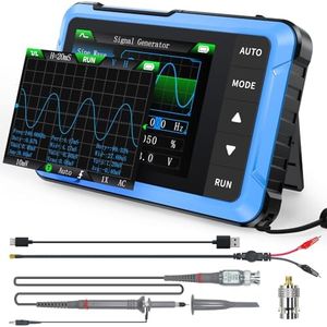 FNIRSI DSO-510 Handheld Oscilloscope/DDS Signal Generator 2 in 1, Digital Portable Automotive Oscilloscope 2.8 inch TFT, 10MHz Bandwidth, 48MS/s Sampling Rate, Trigger Function Auto/Nomal/Single