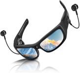 Camera Glasses with Bluetooth,Smart Sunglasses Camera 1080P,Sport Action Video Cameras,Video Glasses for Men with Earphone,Wearable Cam with Polarized Lens for Outdoor Sports,Cycling,Hiking(No Audio)