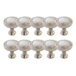 Design House 182386 Regal Knob, 10-Pack, Brushed Nickel