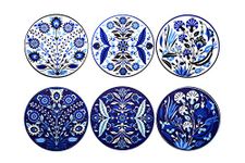 Reinvention Factory Coasters Made of MDF Wood with Iznik Design