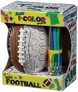 Franklin Sports iColor Mini Football - Custom Color Youth Junior Football with Markers Included - Design Your Own Football for Kids + Toddlers