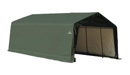 ShelterLogic ShelterCoat Peak Style Garage, Green, 13 x 20 x 10 ft.