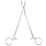 Mxtech Sturdy Surgical Pliers, Anti‑corrosion Needle Forceps, Anti‑rust 18cm Durable for Veterinary Use Pets