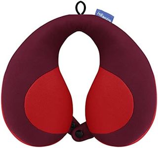 INFANZIA Kids Chin Supporting Travel Neck Pillow, Prevent Head from Falling Forward, Comfortably Supports Head, Neck and Chin - Gifts for Toddler/Child/Kids, Red