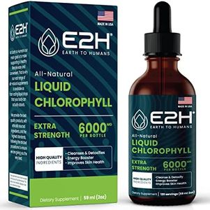 Chlorophyll Liquid Drops - 100% All-Natural Concentrate – Energy Booster, Digestion and Immune System Supports, Internal Deodorant - Highly Absorbent Liquid Formula - 120 Servings