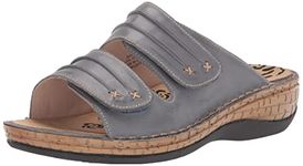 Propet Women's June Slide Sandal, Denim, 8 Medium US