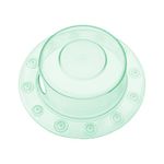 SlipX Solutions Bottomless Bath Overflow Drain Cover for Tub, Adds Inches of Water to Bathtub for a Warmer Deeper Bath, Spa Accessories, Drain Block, Water Stopper Plug (4 inch Inner Diameter, Green)