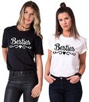 Soul Couple Best Friend Shirts for 2 Teen Grils BFF T-Shirt Bestie T-Shirt BFF Gifts Cotton